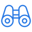 ícono de binocular